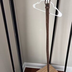 Chippewa men’s brown  Leather Belt with Stitching size 40